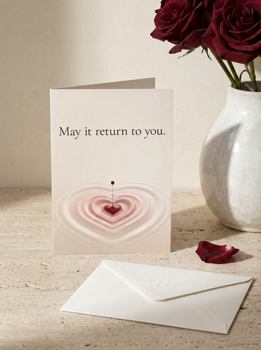 A Hearty Hello’s card, kept